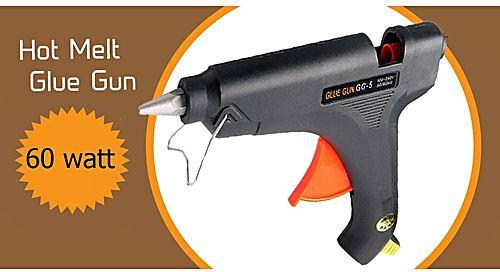 As Seen on TV Hot Melt Glue Gun 60watt + Hot Melt Glue Stick - 50 Pcs