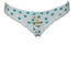 Fashion White Laced Panty With Green Clove Prints
