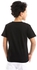 Ted Marchel "Believer" Round Collar Short Sleeves Boys T-Shirt - Black