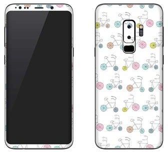 Vinyl Skin Decal For Samsung Galaxy S9 Plus Cycle Sribbles