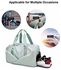 Duffle Bag, Gym Bag for Women, Separate Shoes Compartment Yoga Bag, Wet and Dry Separation Beach Bag (Mint Green)