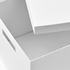 TJENA صندوق تخزين مع غطاء - أبيض ‎25x35x20 سم‏