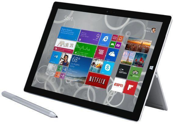 Microsoft Surface Pro 3 Tablet - 12 Inch, 256 GB, WiFi, Silver