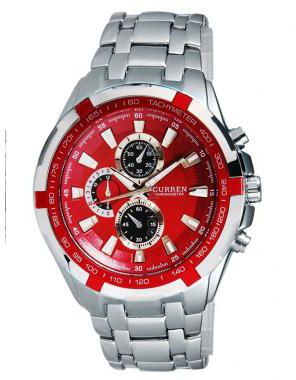 Curren M8023RD Men's Fashionable Quartz Round Wrist Watch
