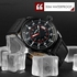 Generic 9113 Men Quartz Watches Waterproof Leather Wristwatches Man Fashion Casual Watch - Black
