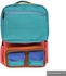 Gharibo Bags School Bag Built-in Lunch Box Blue