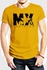 AKAI Printed Cotton T-Shirt First Rate For Men - Mango Yellow