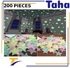 Taha Offer Luminous Stars Glow In The Dark Wall Stickers 200 Pcs