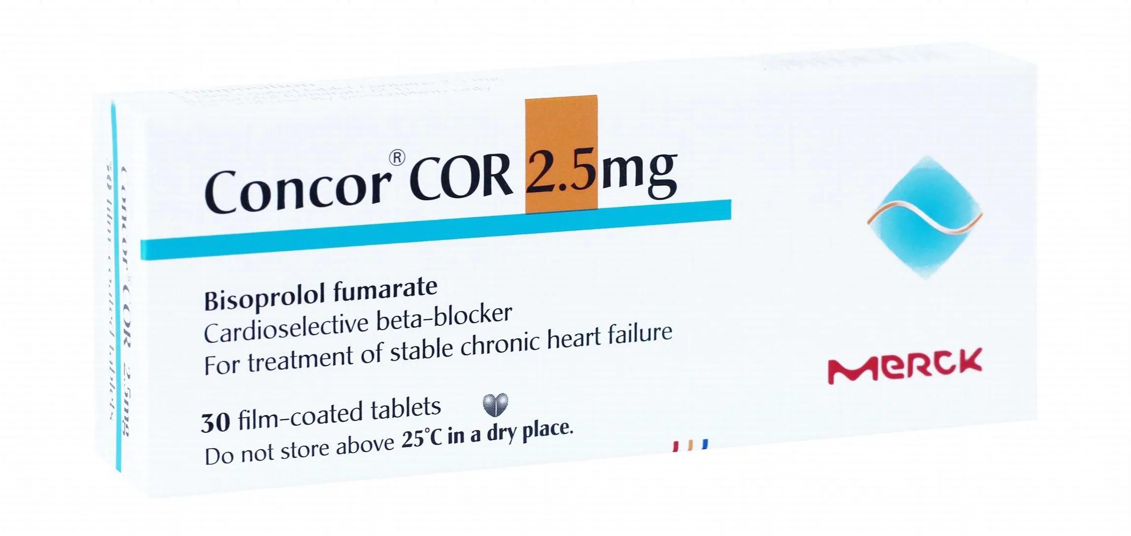 Concor - Cor | High Blood Pressure 2.5mg | 30 Tabs