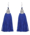 Fashion Tassel Earrings - Blue