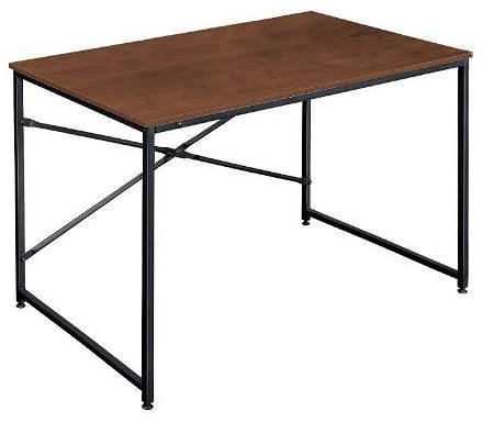 Desk, 120 cm, Black / Brown - H01146