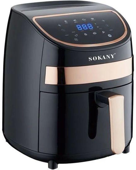 Sokany Air Fryer, 3.8 Liters, 1000 Watt, Black and Gold - SK-8011
