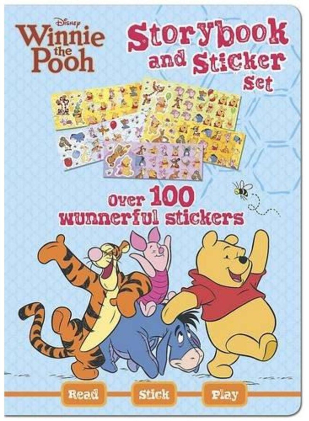 Disney Winnie-The-Pooh Sticker Storybook Set - Hardcover