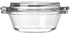 JH Glassware Round Casserole With Lid Small