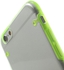 Clear Plastic Hybrid Case Cover with GREEN TPU Edges & Back for Apple iPhone 6