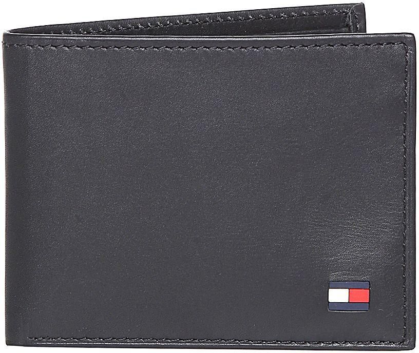 Tommy Hilfiger 31TL22X046-001 Dore Bi-fold Leather Wallet for Men, Black