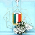 BPA 4 X 6 Inch Italy Fringy Window Hanging Flag - Mini Flag Banner & Car Rearview Mirror Décor - Fringed & Double Sided - Italian Hanging Flag with Suction Cup