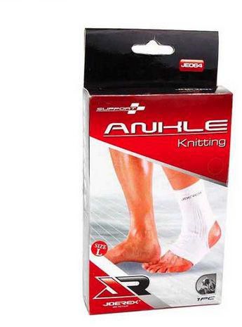 Joerex 1461 Elastic Ankle Support - White, Large