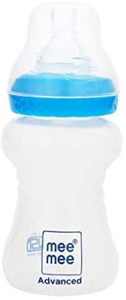 Mee Mee Premium Glass Feeding Bottle, Blue