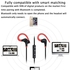 BT-1 Tour Bluetooth Earphone Sport Running Stereo Earbuds Wireless Neckband Headset Headphone With Mic For Universal Cellphones INGCHUN