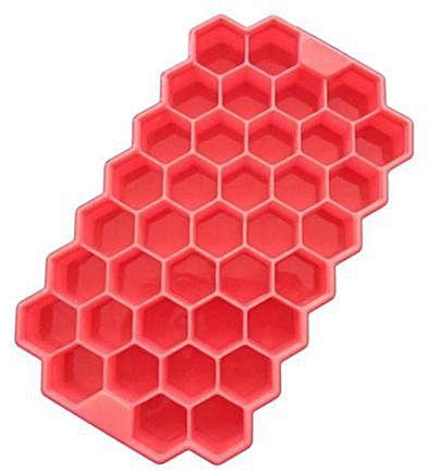 Universal Silicone Ice Lattice Can Be Stacked Honeycomb Mold 37 Grid Ice Box Honeycomb Creative DIY Large Capacity Ice Box