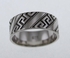 silver 925 black Stone Ring size 12