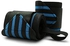 Weight Lifting Wrist Wraps for Wrist Support 2 Pieces - Black Blue_ with one years guarantee of satisfaction and quality