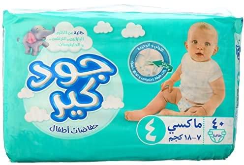 Good Care Baby Diapers, Size 4, L-Maxi, 7-18 Kg - 40 Pieces