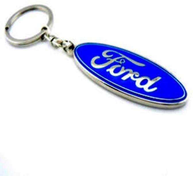 Ford Key Chain - Silver/Blue