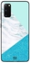 Skin Case Cover -for Samsung Galaxy S20 Blue Gliter And White Marble Pattern Blue Gliter And White Marble Pattern
