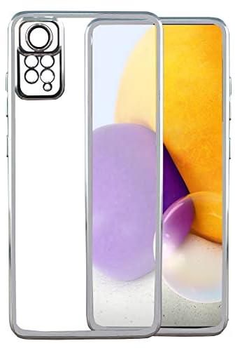Crystal Clear Case For Xiaomi Redmi Note 11 4G / Note 11S, [Not Yellowing] [Camera Protection] Transparent Shockproof Protective Phone Case Soft Silicone Slim Cover (Clear & Silver)