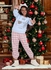 Girls' Sleepwear Set, Ages 10, 2024 Season - High-Quality Cotton Top with Plaid Pants. Luxuriously Soft Fabric, Stylish and Comfortable in Vibrant Colors, Offering Comfort and Elegance - Inspired by t