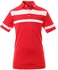 FOOTJOY STRETCH PIQUE ENGINEERED STRIPE WITH SLEEVE STRIPE SHIRT - RED/WHITE