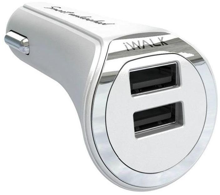 iWalk Dual USB 3.4 Rapid Charger , White, IW-CCD004UW