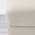 VIMLE Cover for footstool with storage - Gunnared beige