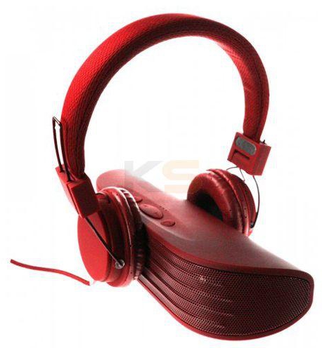 [Bundle Offer] Vivitar Portable Bluetooth Speaker & Headphone Combo Speaker/ Super Bass Subwoofer (Red)