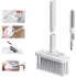 Generic Cleaning Kit with Brush for Wired and Wireless Earbuds, Mobile Phones, Laptops, Cameras, Keyboard Lens (White 5 in 1)