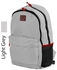 Mintra Comfortable Backpack - Waterproof - Durable Fabric - Capacity 20 L - Light Grey