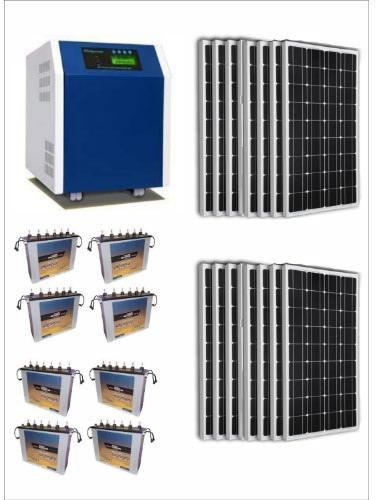 Afripower 5kva 96v Inverter System With 8 Units 240ah Amaron Battery /16 Solar Panels