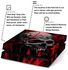 Edencomer Gam3Gear الفينيل صائق واقية تغطي الجلد ملصقا ل PS4 سليم وحدة التحكم - الأحمر الجمجمة