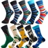 Fashion 6PAIRs Happy Men's Socks 100%Cotton