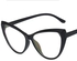 Retro cat's eye anti blue light plain eyeglasses frame 2021 new flat lens Tiktok net red same fashion eyeglasses frame
