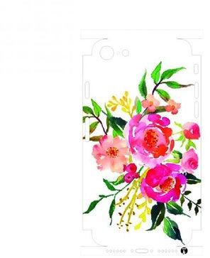 Printed Back Phone Sticker With The Edges For iphone 6 Pink Roses
