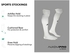 AUXIMPRO Bamboo Football Socks, Stockings for Men & Women, Knee High Length Superior Grip for Shin Guard, Anti Slip Blister Protection Anti Odour, Free Size (Shoe Size UK7 - UK11)