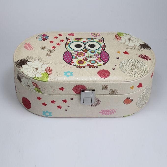 Generic Owl Jewelry Box - 25 X 15 Cm - Off White