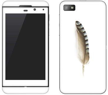 Vinyl Skin Decal For BlackBerry Z10 Lonely Feather