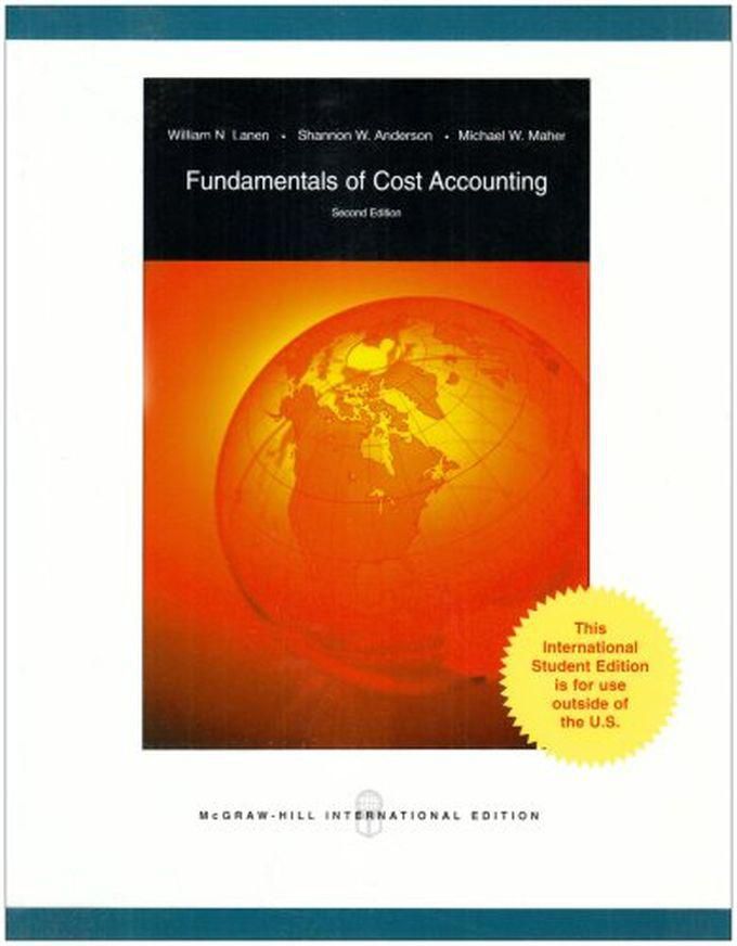 Mcgraw Hill Fundamentals Of Cost Accounting ,Ed. :2