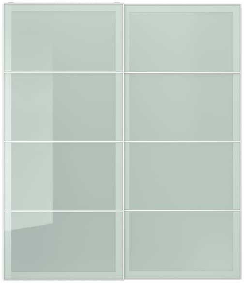 Pair of sliding doors, frosted glass