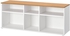 SKRUVBY TV bench - white 156x38x60 cm