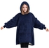 Soft Children Blanket Sweatshirt Pet-shaped Wearable Hoodie Nightdress Oversized Sweatshirt Winter Homewear (black)